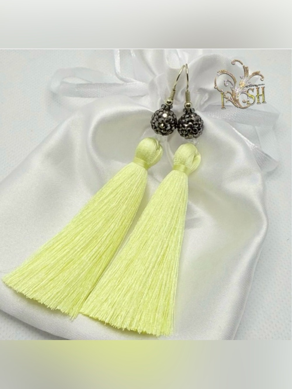 Yellow Tassel Earrings
